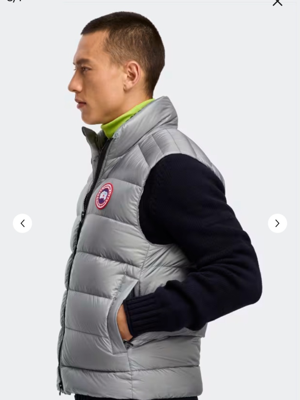 Canada Goose crofton boulder grey vest. NWT - Picture 3 of 6